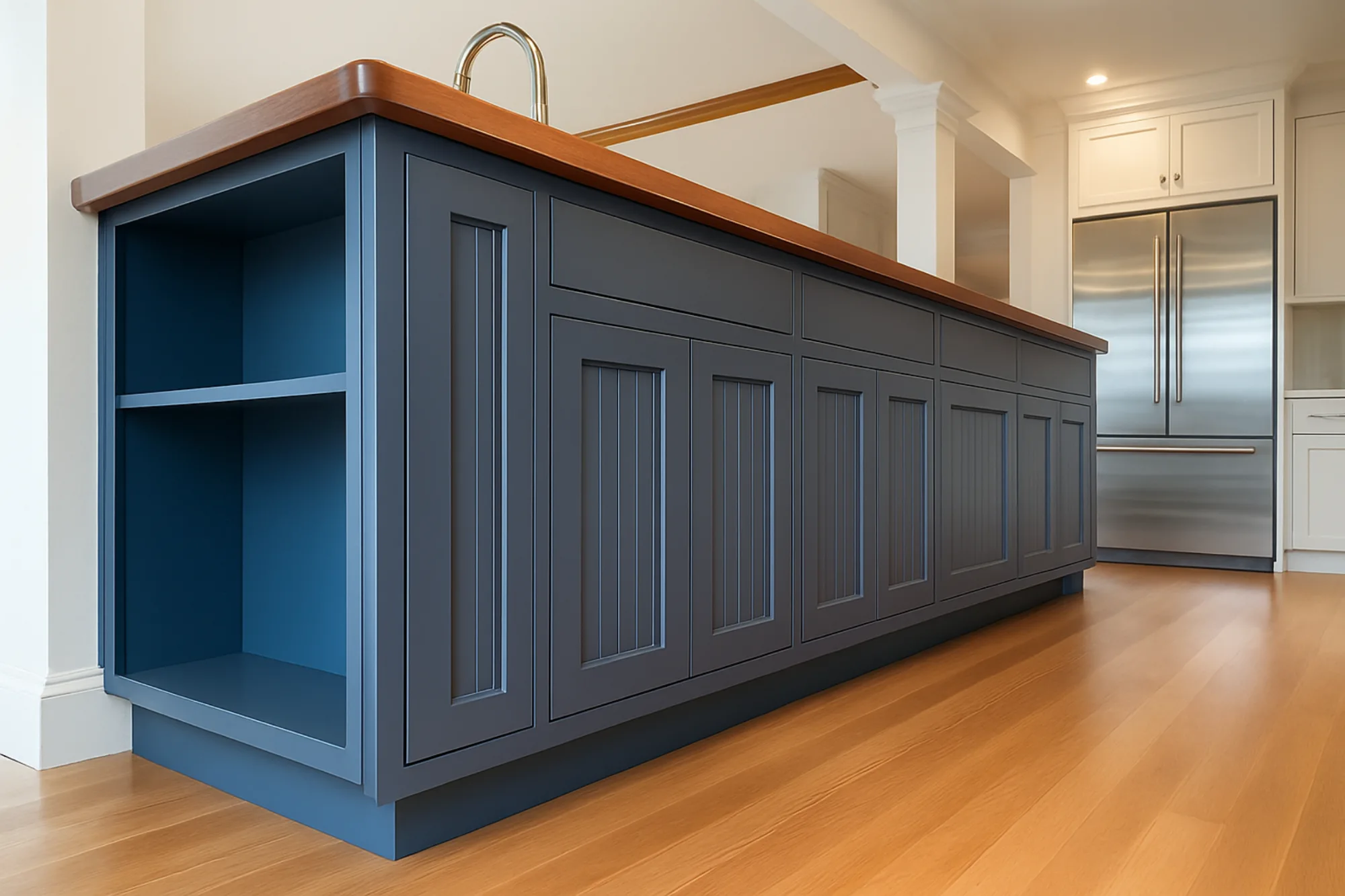 Refinished kitchen cabinets