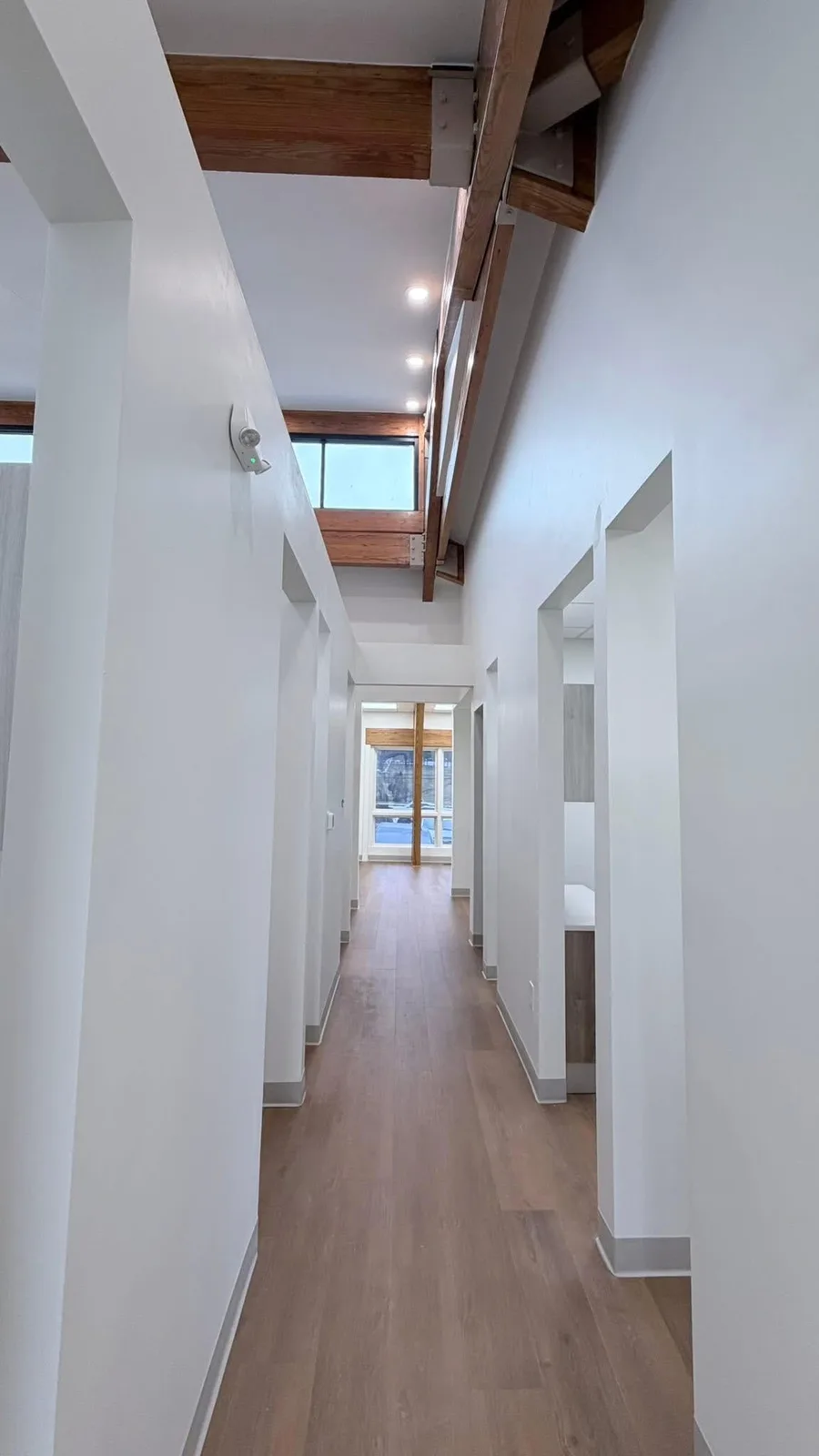 Freshly painted interior hallway at the Richmond Smile Designs dental office