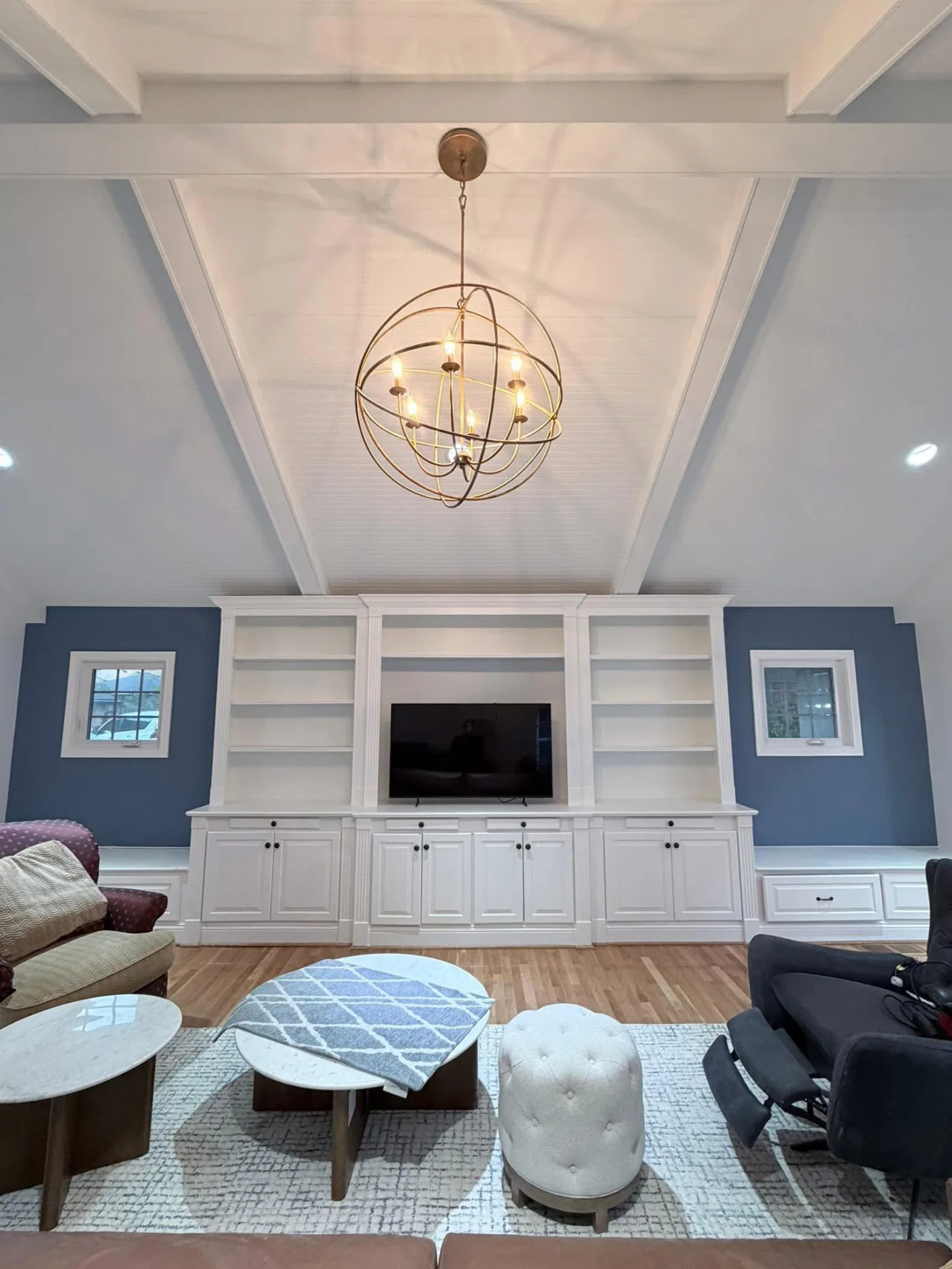 Smooth ceiling refinishing detail