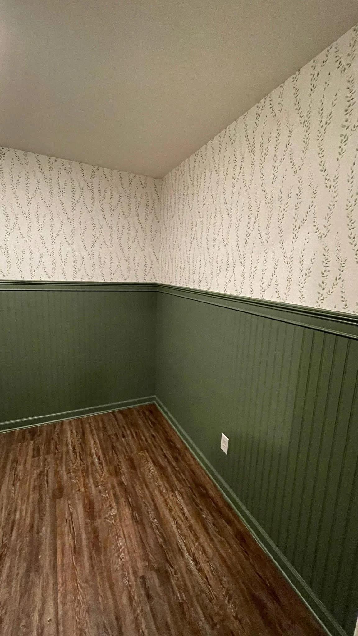 Wallpaper removal and installation project